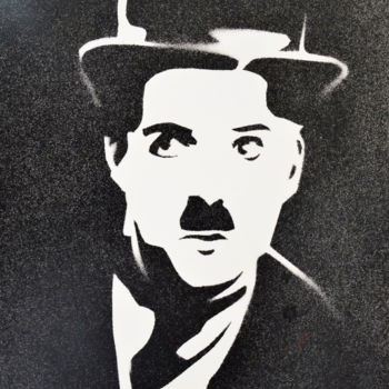 Painting titled "Charlie Chaplin" by Lune Et Animo, Original Artwork