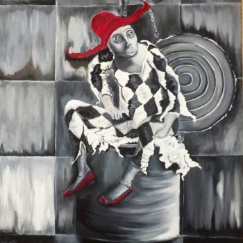 Painting titled "" le nabot"" by Lydie De Brito, Original Artwork, Oil