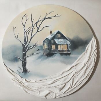 绘画 标题为“Winter” 由Lyubov Yugina, 原创艺术品, 丙烯
