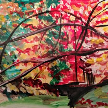 Drawing titled "Autumn" by Liudmila Matrosova, Original Artwork