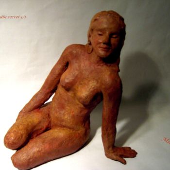 Sculpture titled "Jardin secret" by Mabé, Original Artwork, Terra cotta