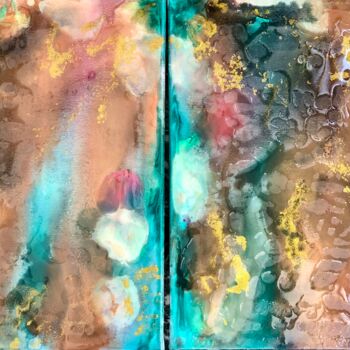 Картина под названием "mix" - Machnolga, Подлинное произведение искусства, Акрил Установлен на Деревянная рама для носилок