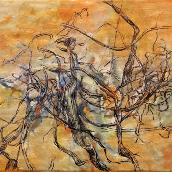 Pittura intitolato "On the grass withou…" da Maciej Szczurek-Maksymiuk, Opera d'arte originale, Acrilico
