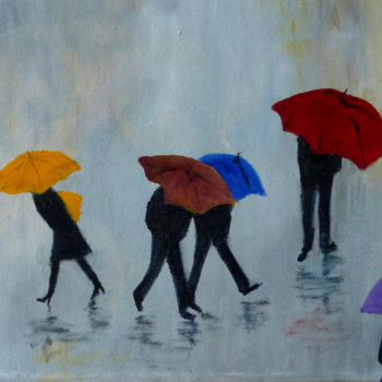 "More Rain" başlıklı Tablo Maddalena Pacini tarafından, Orijinal sanat, Petrol