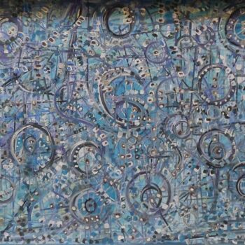 Картина под названием "YKSINKERTAINEN" - Mae Art, Подлинное произведение искусства, Акрил Установлен на Деревянная рама для…