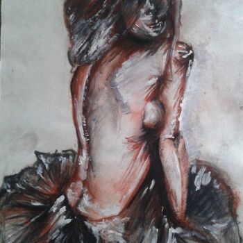 Drawing titled ""En tutu"" by Maier Salomé, Original Artwork