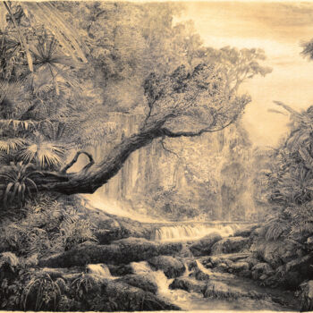 Dibujo titulada ""Tropical Forest" 熱…" por Maksym Lazariev, Obra de arte original, Lápiz