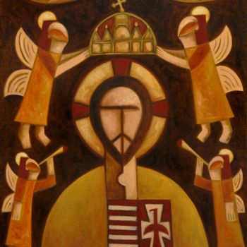 绘画 标题为“Christ” 由Zsolt Malasits, 原创艺术品, 油