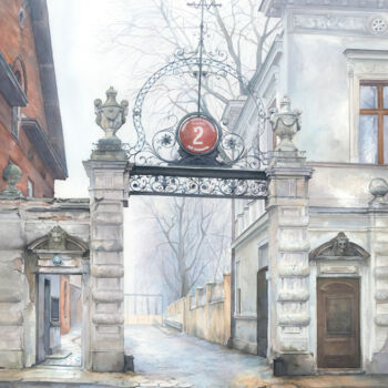 Painting titled "Opening" by Małgorzata  Zagórska-Gierak, Original Artwork, Watercolor