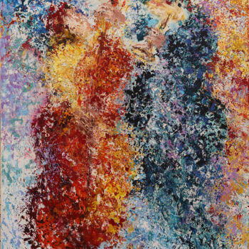 Pittura intitolato "Jazz (06/2024)" da Malka Tsentsiper, Opera d'arte originale, Acrilico Montato su Telaio per barella in l…