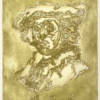 Отпечатки и Гравюры под названием "Homage to Rembrandt" - Mandy Sand, Подлинное произведение искусства, гравюра