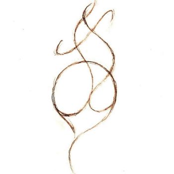 Drawing titled "'BELLY DANCER'  2007" by Manuel Santiago, Original Artwork, Pencil