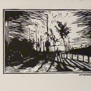 Printmaking titled "bobigny" by Manuel Leonardi, Original Artwork