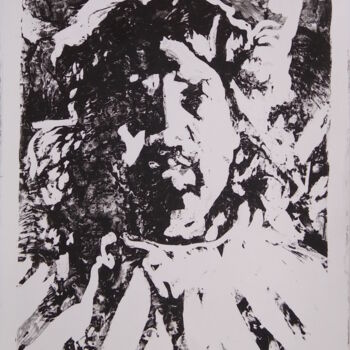 Printmaking titled "Self-Portrait - 202…" by Michael E. Voss, Original Artwork, Lithography