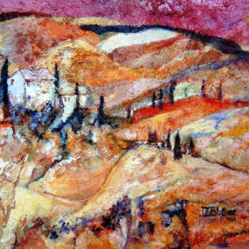 Painting titled "toscane-55x38.jpg" by Marie-Rose Blattner, Original Artwork