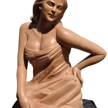 Escultura titulada "MARION COTILLARD" por Mar Blazquez, Obra de arte original, Arcilla