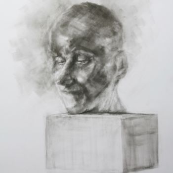 Drawing titled "PORTRAIT 27" by Marc Barn, Original Artwork, Charcoal