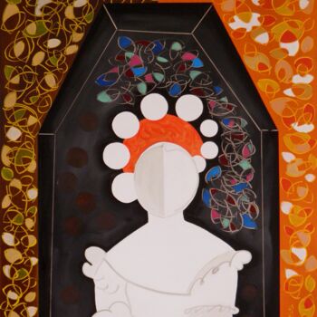 Pintura titulada "Agnès de Hesse dite…" por Marc Bulyss, Obra de arte original, Oleo Montado en Bastidor de camilla de madera