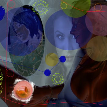 Digital Arts titled "Three sisters Weddi…" by Marc Bulyss, Original Artwork, Digital Painting