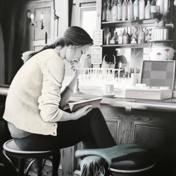 Peinture intitulée "En attendant" par Marc Palluy, Œuvre d'art originale, Acrylique