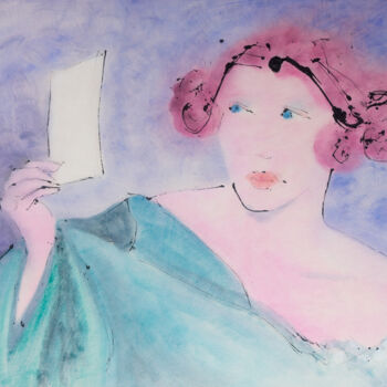 Peinture intitulée "Your face" par Marcel Garbi, Œuvre d'art originale, Aquarelle