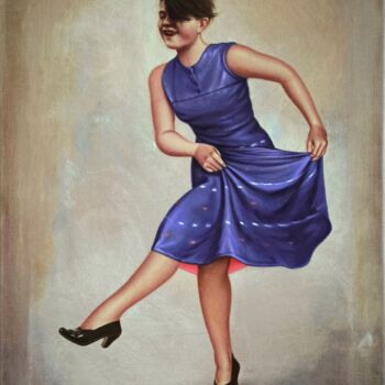 "Beim Tanz (dancing…" başlıklı Tablo Marcel Heinze tarafından, Orijinal sanat, Petrol