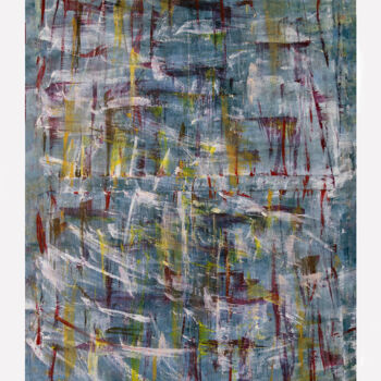 Картина под названием "SPAZIO UNO" - Marco Scaramuzza, Подлинное произведение искусства, Акрил Установлен на Деревянная рама…