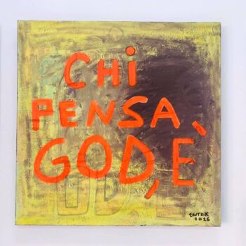 绘画 标题为“Chi pensa God, è” 由Marco Zautzik, 原创艺术品, 丙烯
