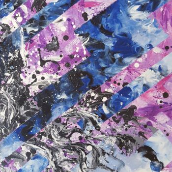 「Purple Mood №1」というタイトルの絵画 Maretta Elsalievaによって, オリジナルのアートワーク, アクリル