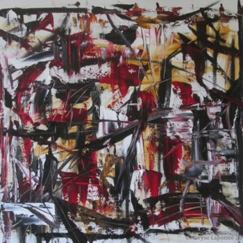 제목이 "Déconstruction 7"인 미술작품 Maryse Lapointe로, 원작, 기름