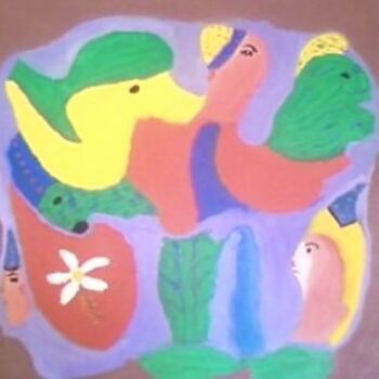 Ζωγραφική με τίτλο "A Paz do Vale" από Maria De Lourdes De Castro Rodrigues, Αυθεντικά έργα τέχνης, Λάδι