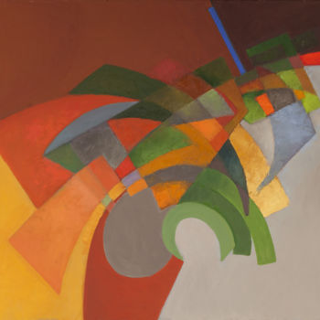 Картина под названием "Композиция N12" - Мария Мосунова-Короткина, Подлинное произведение искусства, Масло