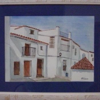 Peinture intitulée "Village andalou" par Marian Cobos, Œuvre d'art originale