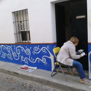 Pittura intitolato "Façade" da Marian Cobos, Opera d'arte originale, Acrilico