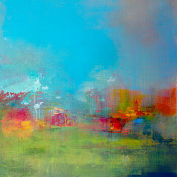 Картина под названием "Prairie" - Marianne Quinzin, Подлинное произведение искусства, Акрил