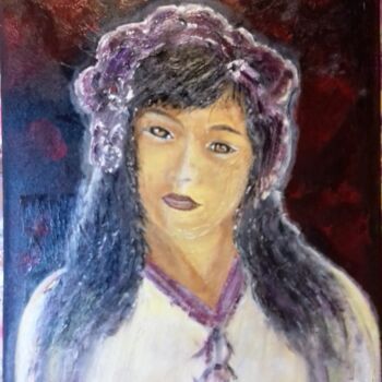 Painting titled "Lola" by Marie Annick Bellego (MARIARTISTE), Original Artwork, Acrylic