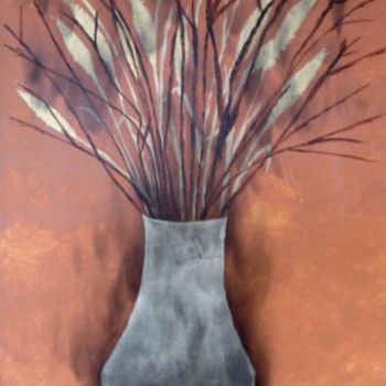 Painting titled "Vase" by Marie-Cdanger, Original Artwork