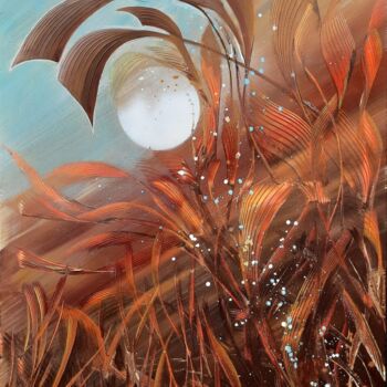 Картина под названием "Nova 2" - Marie-Christine Maudet, Подлинное произведение искусства, Акрил Установлен на Деревянная ра…