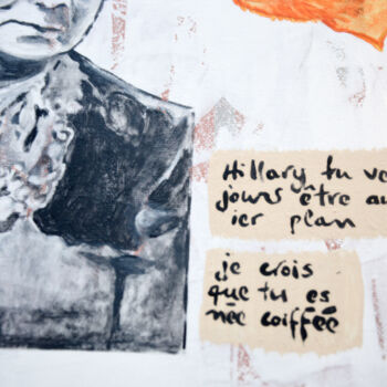 Картина под названием "DETAIL de la toile…" - Marie-France Arlaud, Подлинное произведение искусства, Акрил Установлен на Дер…