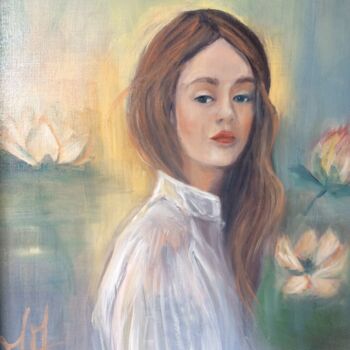 Painting titled "Nana" by Marie Pascale Martins, Original Artwork, Oil