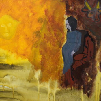 Peinture intitulée "Le retour d'Eurydice" par Marie-Paule Demarquez, Œuvre d'art originale, Acrylique