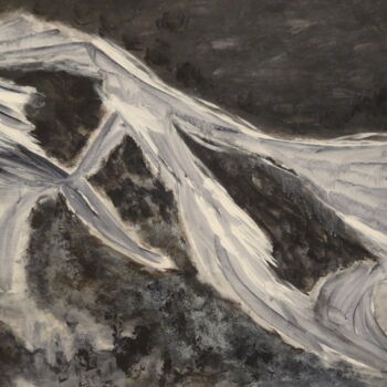 Peinture intitulée "Nuit noire" par Marie-Paule Demarquez, Œuvre d'art originale, Acrylique