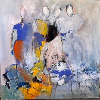 Peinture intitulée "Robes à volants" par Marie Rouach, Œuvre d'art originale, Acrylique