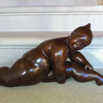 Sculpture titled "Esther" by Marie Saksik, Original Artwork, Bronze