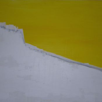 Peinture intitulée "sous-la-neige-89-x-…" par Marie Anne Baron, Œuvre d'art originale