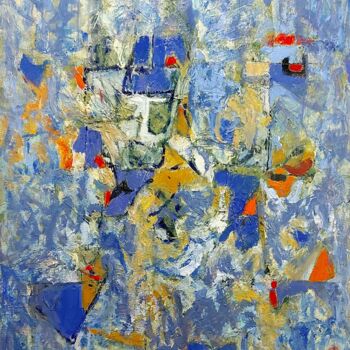 "Abstraction bleue" başlıklı Tablo Ferracci tarafından, Orijinal sanat, Akrilik