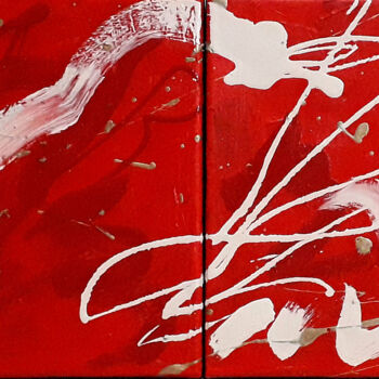 Peinture intitulée "Rouge 4" par Marie Edmée Séguin, Œuvre d'art originale, Acrylique Monté sur Châssis en bois