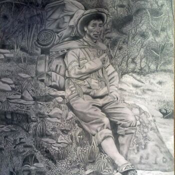Drawing titled "Papacho" by Mariel Castello, Original Artwork, Other