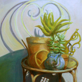 Schilderij getiteld "pot" door Marieline Gerard, Origineel Kunstwerk