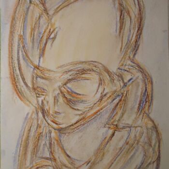 Drawing titled "A Dieu seul" by Mavis, Original Artwork, Pastel